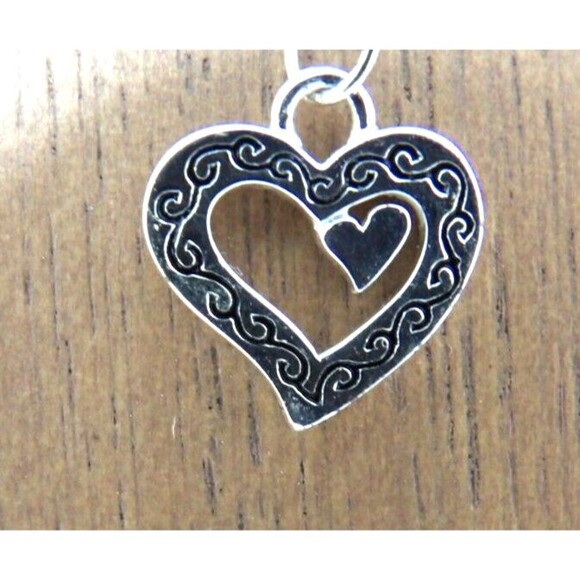 Footnotes Sterling Silver Necklace My Favorite People Call Me Grandma Hearts - Picture 1 of 9